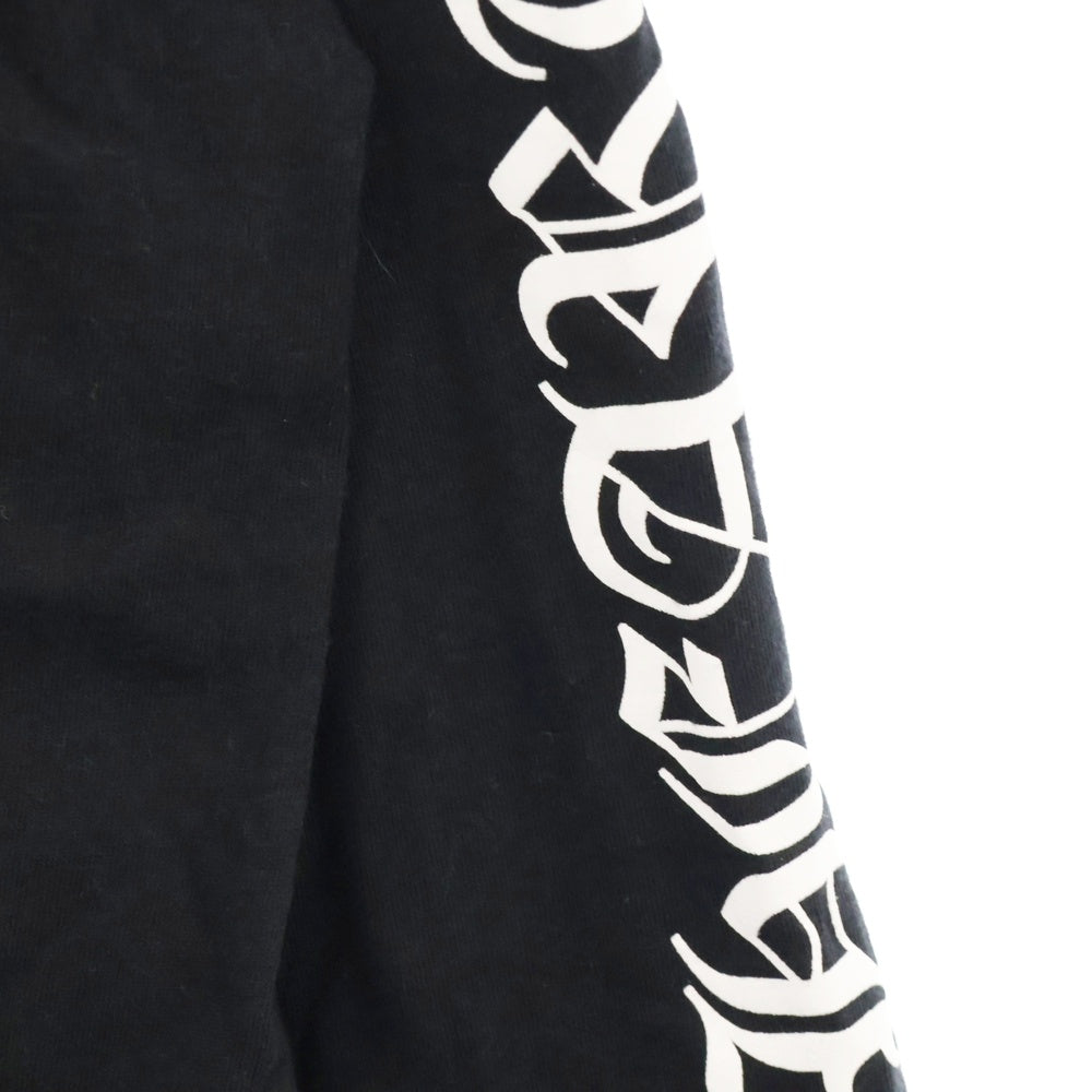 CHROME HEARTS(クロムハーツ) CH SCROLL LABEL FUCKYOU L/S /1 スクロールラベル ファックユー アームプリント ロングスリーブカットソー 長袖Tシャツ ブラック