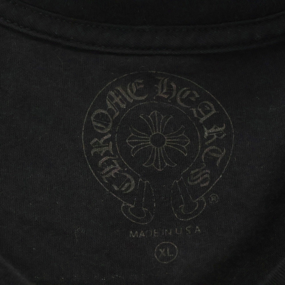 CHROME HEARTS(クロムハーツ) CH SCROLL LABEL FUCKYOU L/S /1 スクロールラベル ファックユー アームプリント ロングスリーブカットソー 長袖Tシャツ ブラック