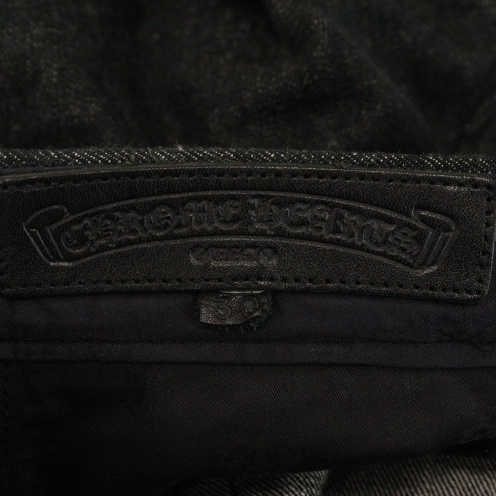 CHROME HEARTS(クロムハーツ) JEAN STRTLG FBRC スターパッチ フレアニーデニムパンツ ブラック