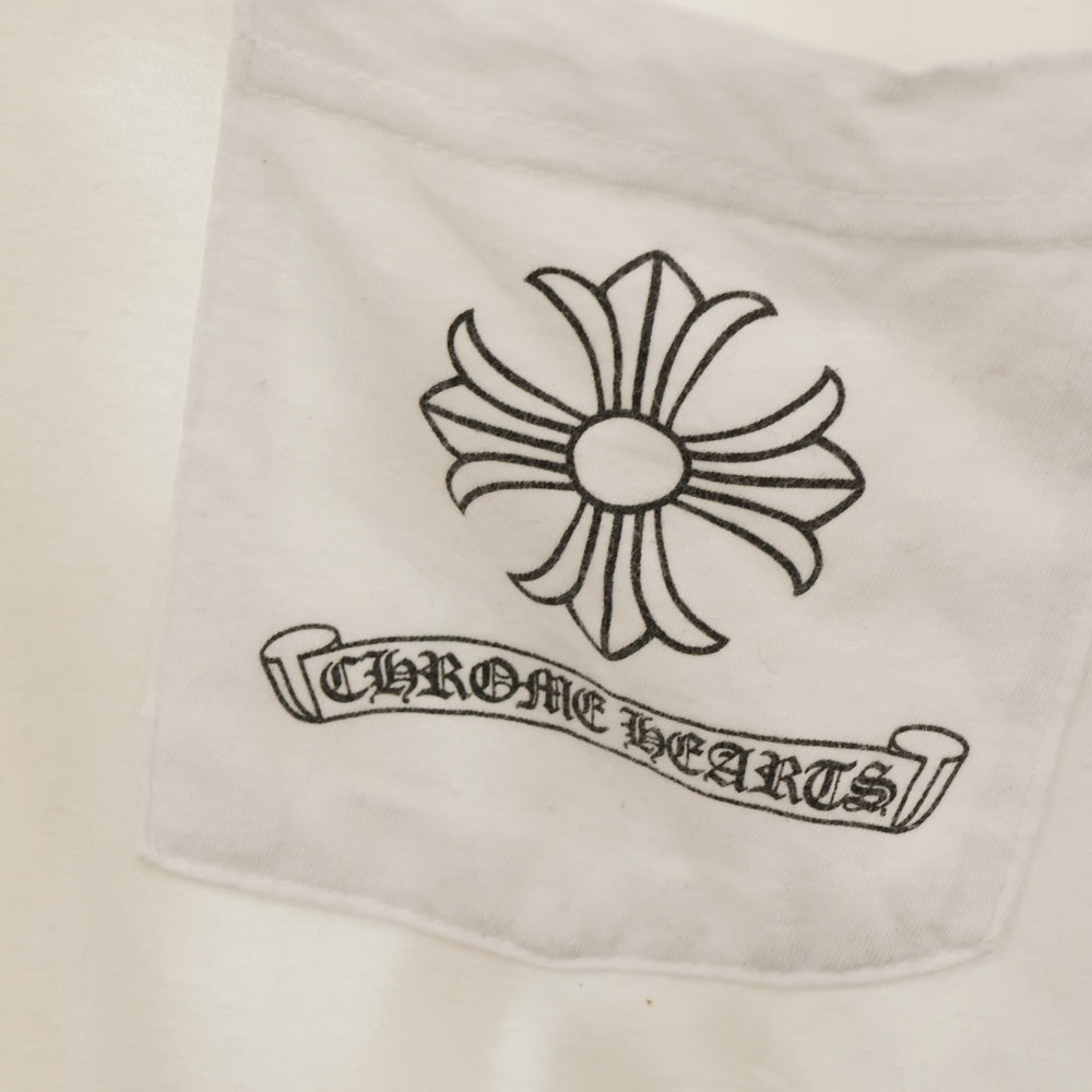 CHROME HEARTS(クロムハーツ) L/S Tee バックヴァインダガープリント 長袖Tシャツ ホワイト