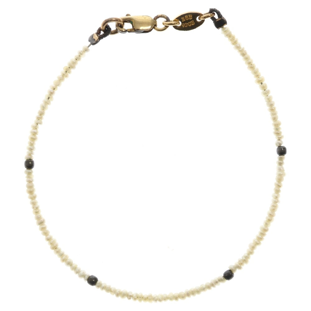 CHROME HEARTS(クロムハーツ) 22K BEAD PRL ゴールドケイトハドソンビーズ ホワイト/ゴールド
