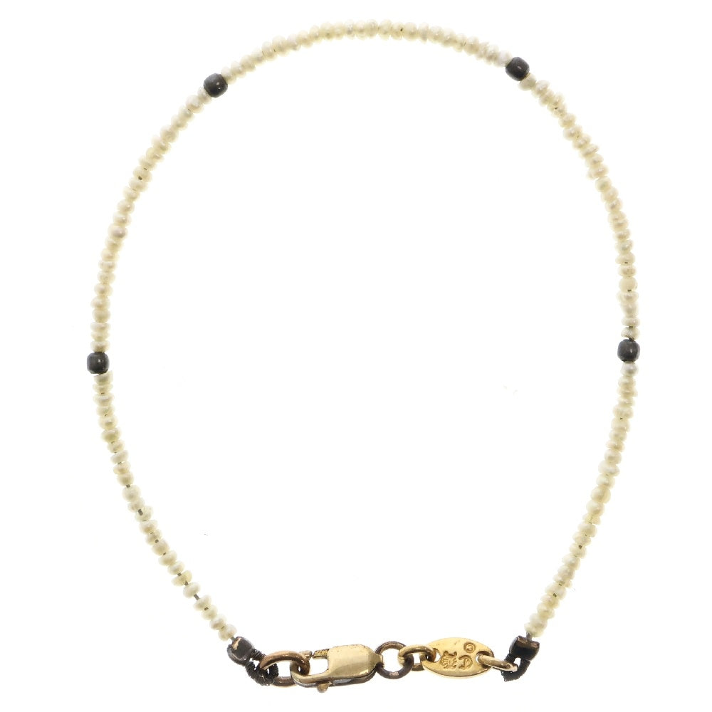 CHROME HEARTS(クロムハーツ) 22K BEAD PRL ゴールドケイトハドソンビーズ ホワイト/ゴールド