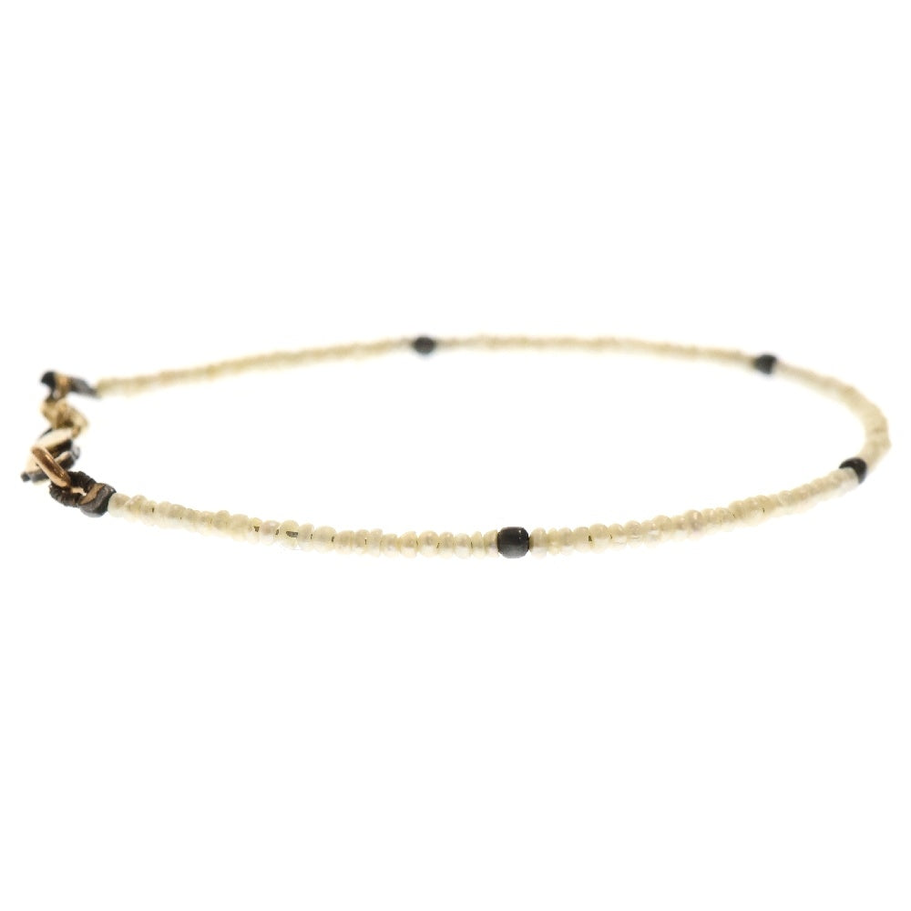 CHROME HEARTS(クロムハーツ) 22K BEAD PRL ゴールドケイトハドソンビーズ ホワイト/ゴールド