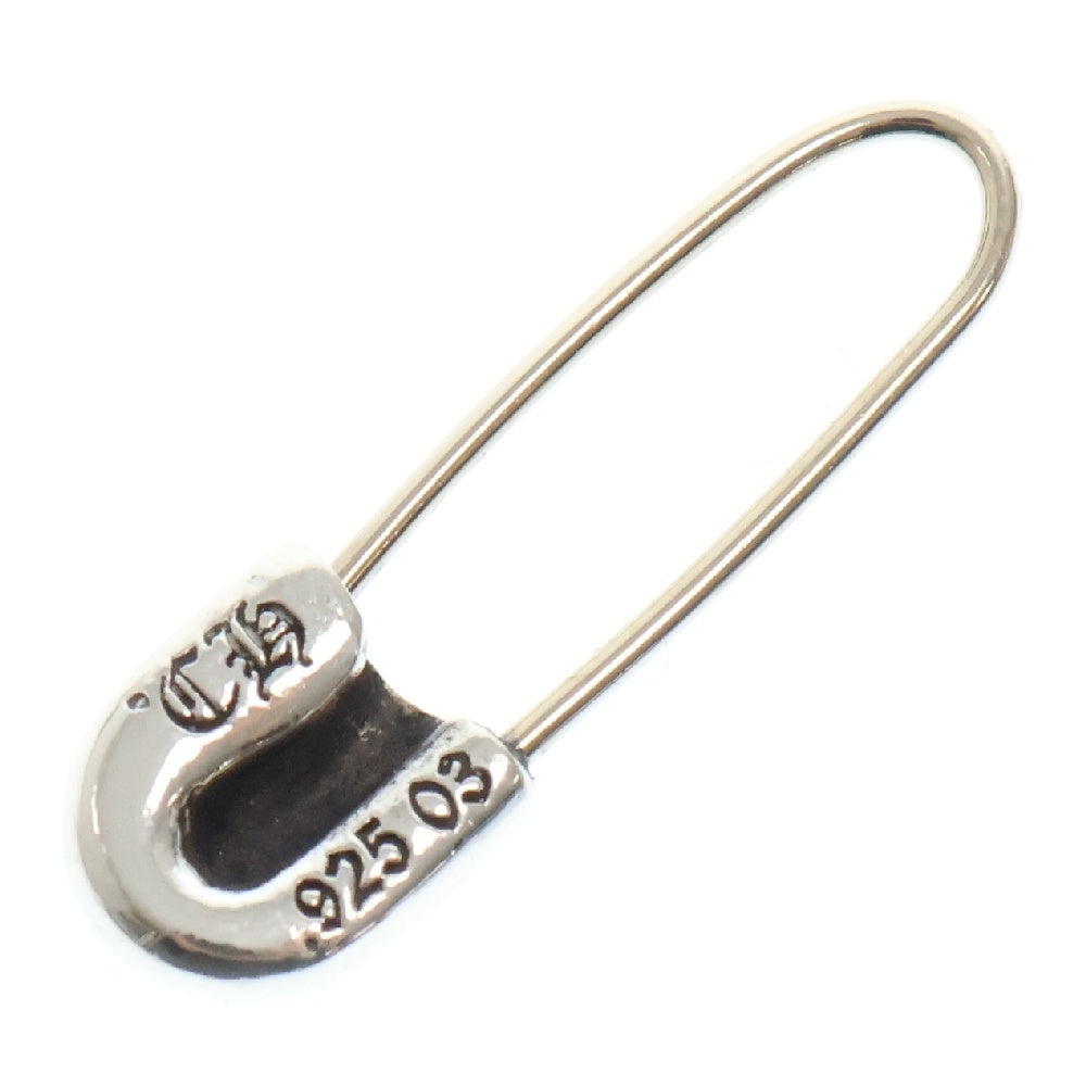 CHROME HEARTS(クロムハーツ) SAFETY PIN CH PLS EMRLD R セーフティーピン 1エメラルド ピアス シルバー