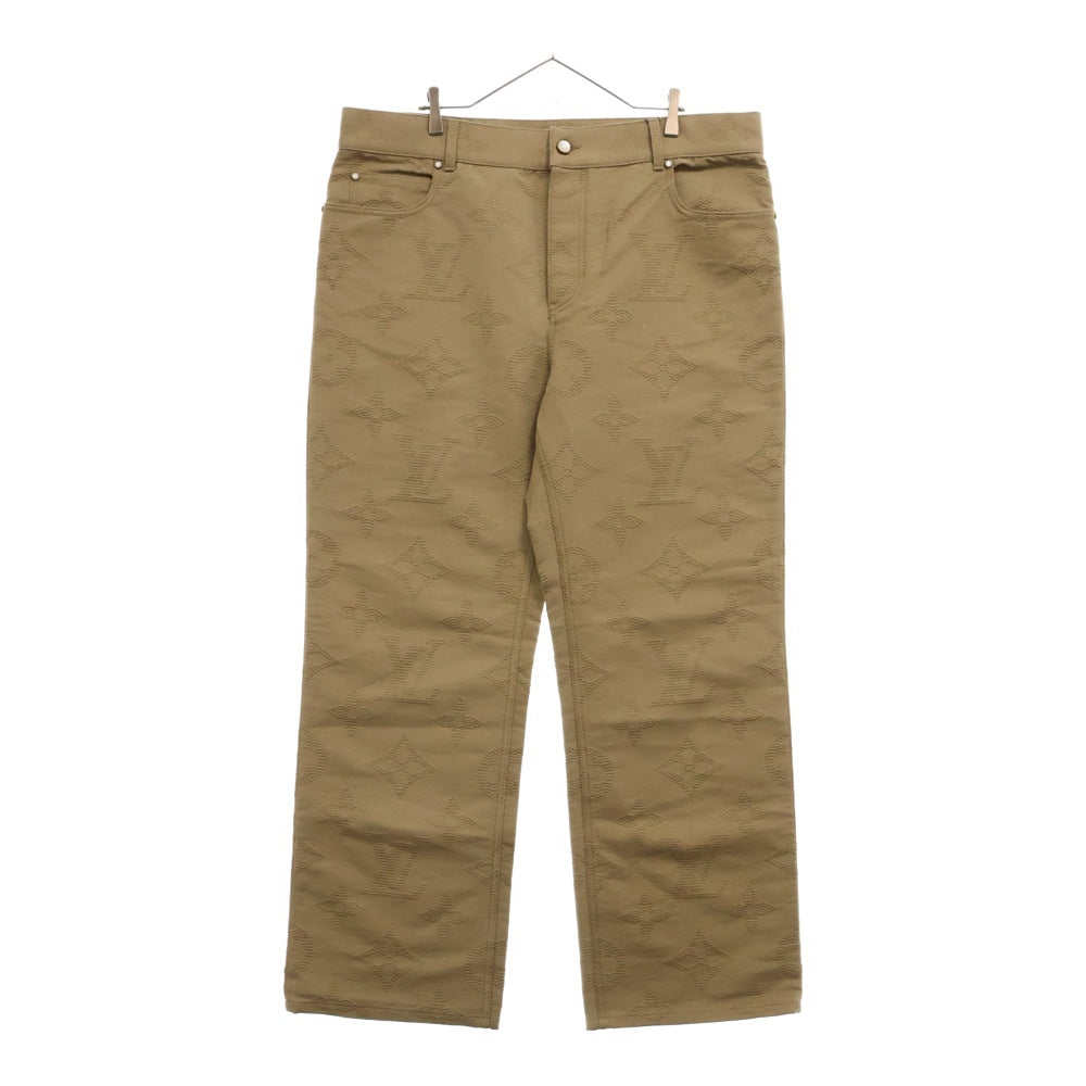 LOUIS VUITTON(ルイヴィトン) 25SS モノグラム エンブロイダリー スケートパンツ RM251M SYW HSD77W/1AHBM8 ブラウン