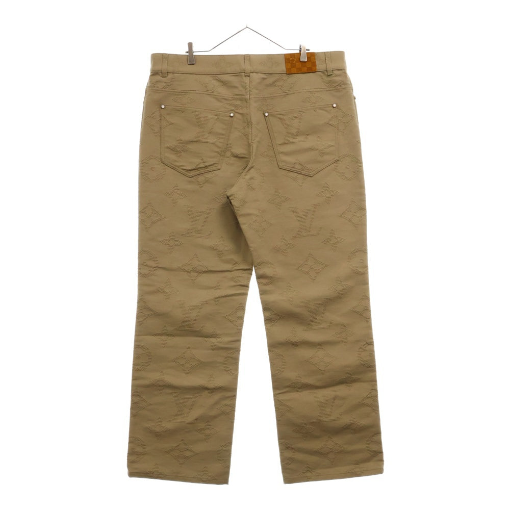 LOUIS VUITTON(ルイヴィトン) 25SS モノグラム エンブロイダリー スケートパンツ RM251M SYW HSD77W/1AHBM8 ブラウン