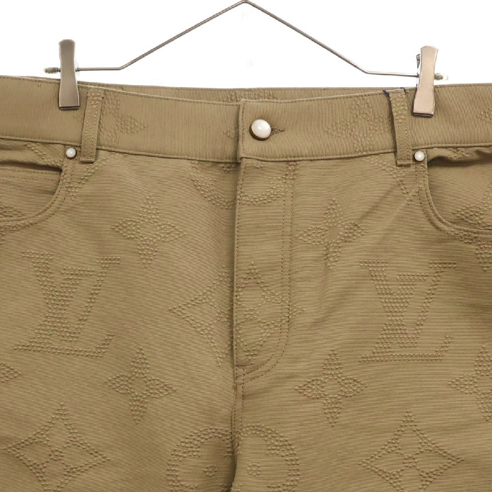 LOUIS VUITTON(ルイヴィトン) 25SS モノグラム エンブロイダリー スケートパンツ RM251M SYW HSD77W/1AHBM8 ブラウン
