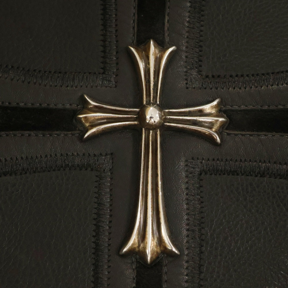 CHROME HEARTS(クロムハーツ) JJ DEAN ラージクロス装飾付きダガージップライダースレザージャケット