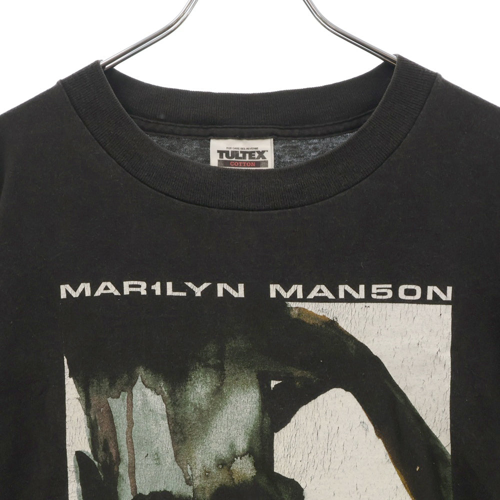 VINTAGE(ヴィンテージ) 90s MARILYN MANSON THERE'S A HOLE IN OUR SOUL マリリンマンソン 両面プリント 半袖Tシャツ カットソー ブラック