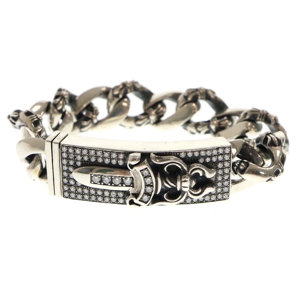 CHROME HEARTS(クロムハーツ) ID DAGGER AFTER P/D ダガーIDファンシー アフターPAVEダイヤ シルバーブレスレット