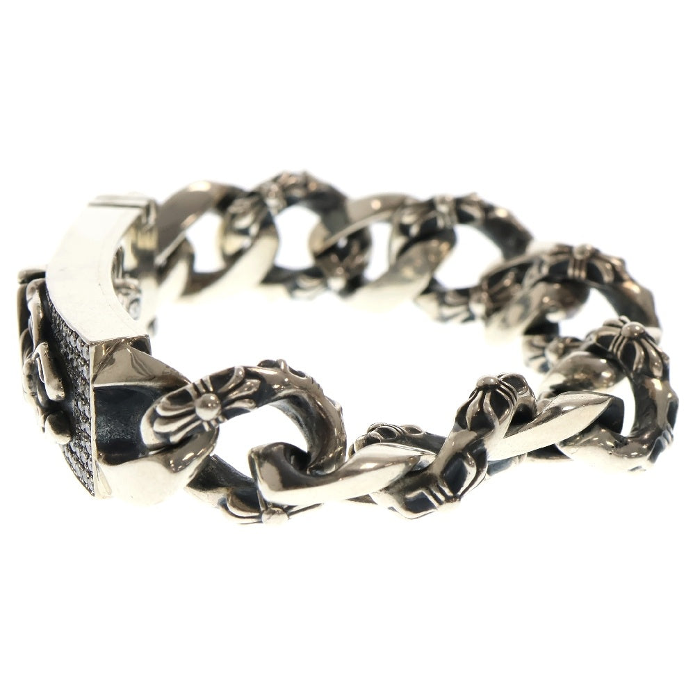 CHROME HEARTS(クロムハーツ) ID DAGGER AFTER P/D ダガーIDファンシー アフターPAVEダイヤ シルバーブレスレット