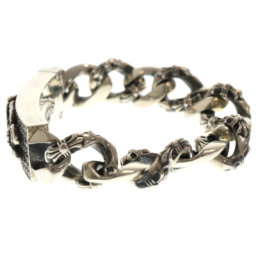 CHROME HEARTS(クロムハーツ) ID DAGGER AFTER P/D/SAP ダガーIDファンシーブレスレット アフターPAVEダイヤ/ルビー シルバー