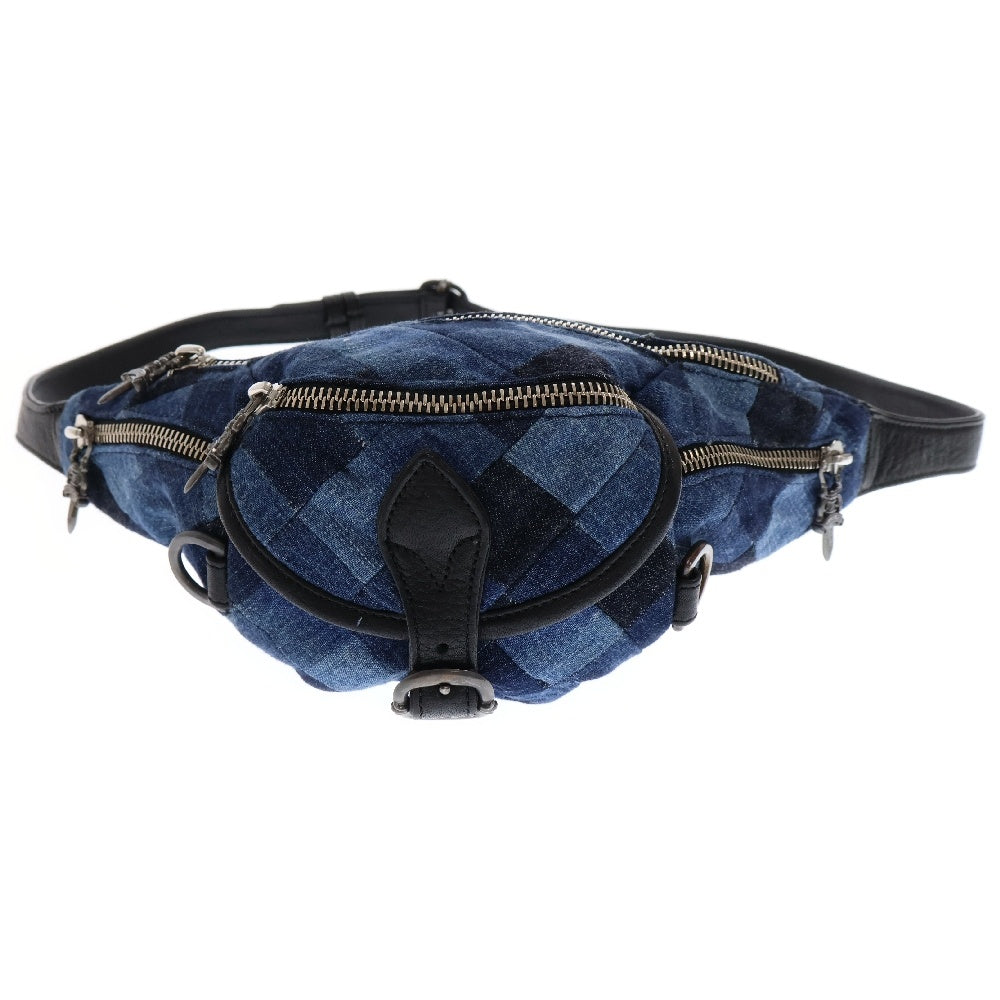 CHROME HEARTS(クロムハーツ) SNAT PACK mini スナットパックミニ ダガージップガンスリンガーベルトデニムウエストバッグ インディゴ