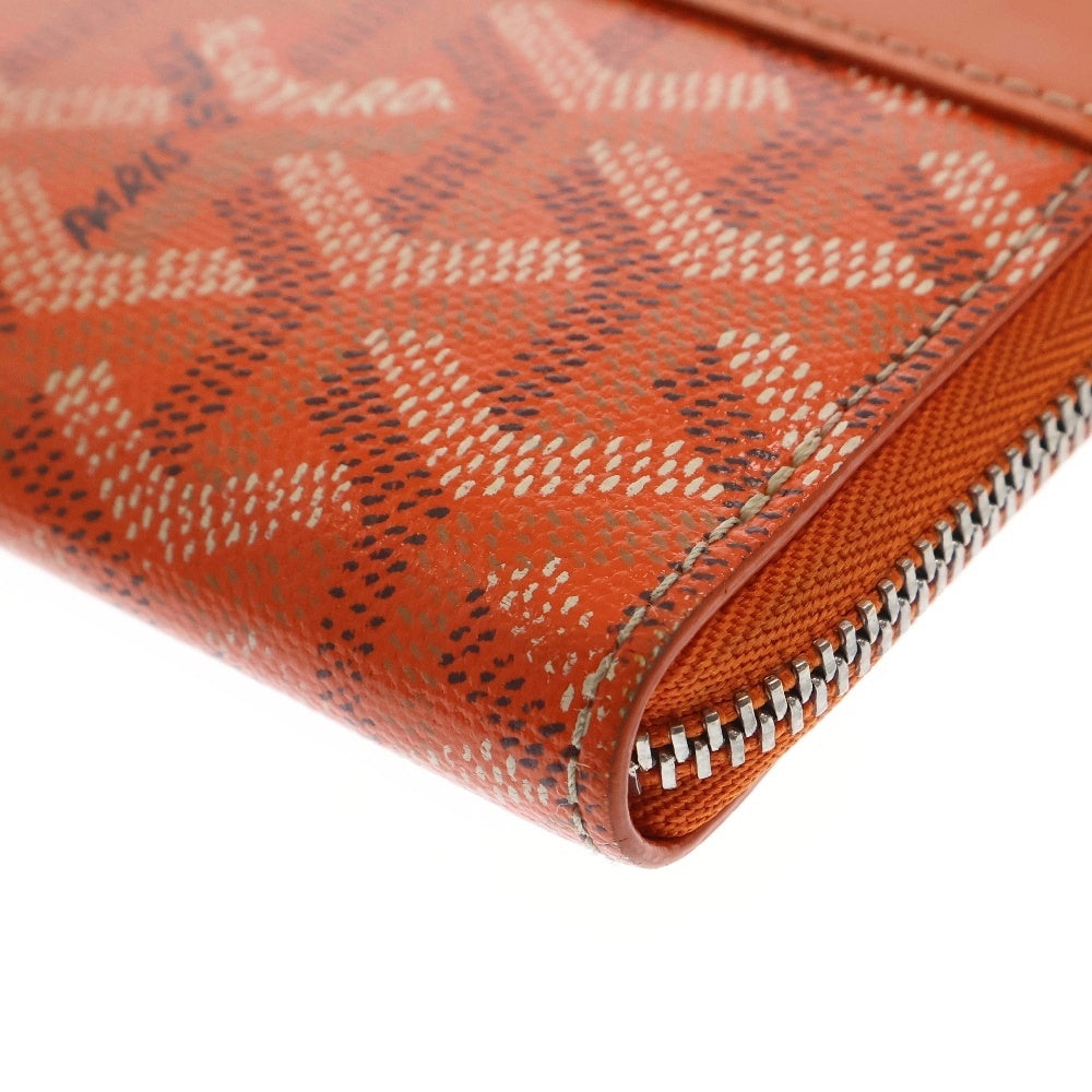 GOYARD(ゴヤール) Coin Card Case レザー コイン カードケース 財布 オレンジ