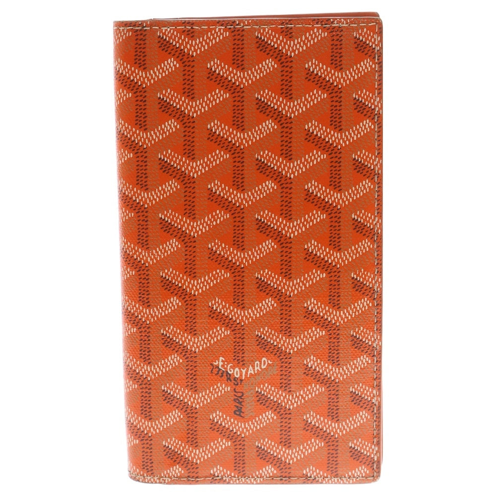 GOYARD(ゴヤール) サンロック キャンバスレザー ウォレット 二つ折り 財布 オレンジ
