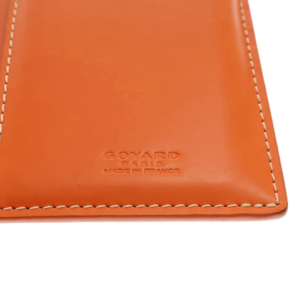 GOYARD(ゴヤール) サンロック キャンバスレザー ウォレット 二つ折り 財布 オレンジ
