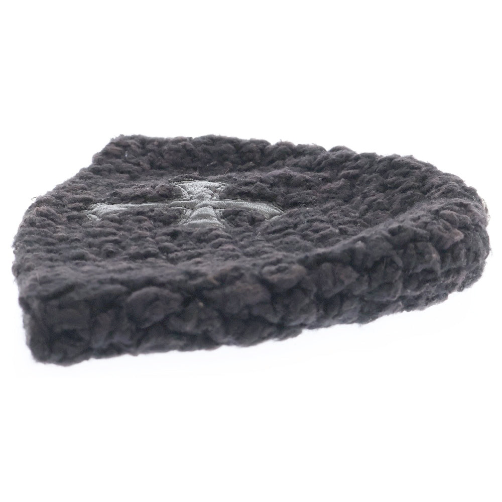 CHROME HEARTS(クロムハーツ) OLD CRS PATCH COTTON BEANIE オールド クロスパッチ コットン シングルビーニー ブラック