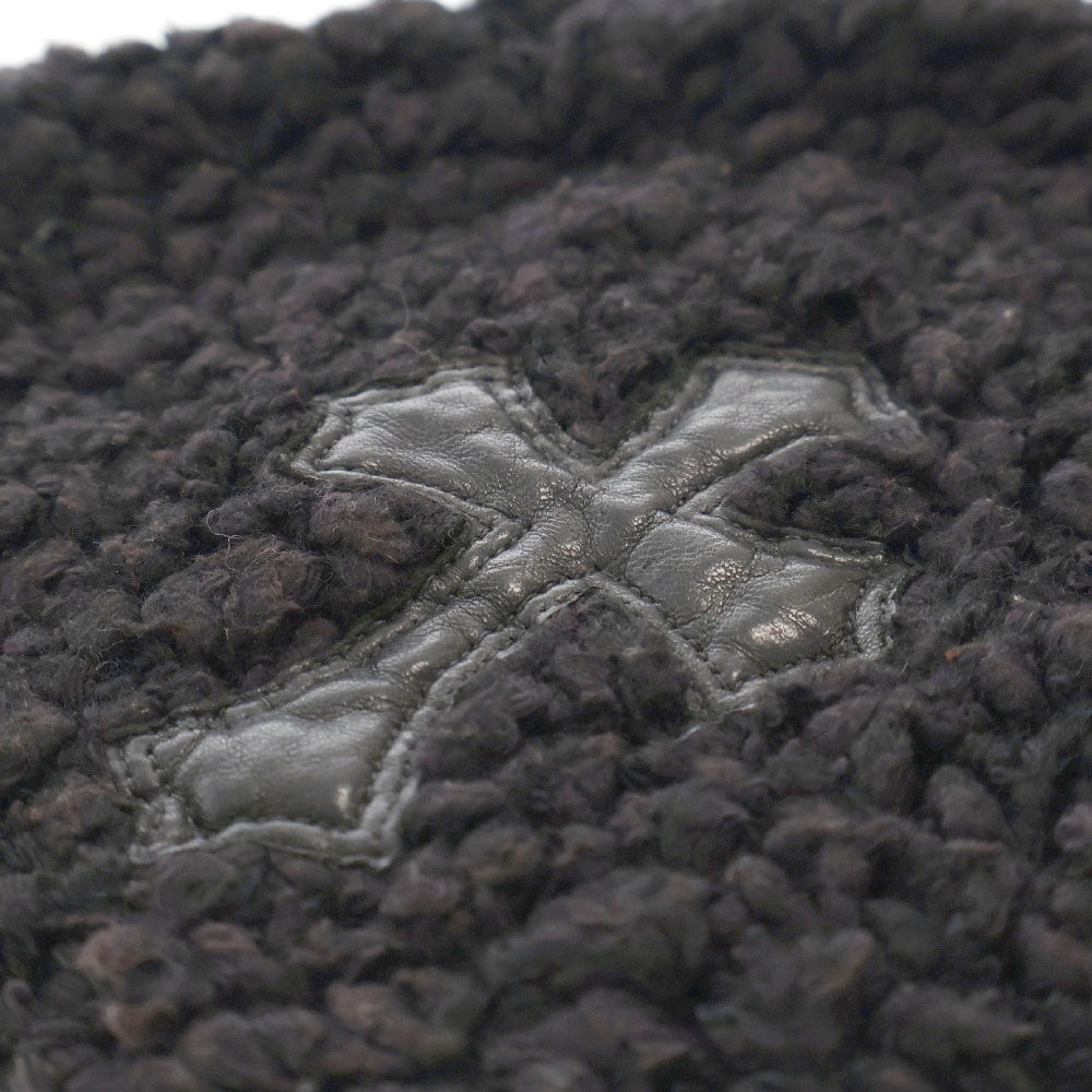 CHROME HEARTS(クロムハーツ) OLD CRS PATCH COTTON BEANIE オールド クロスパッチ コットン シングルビーニー ブラック