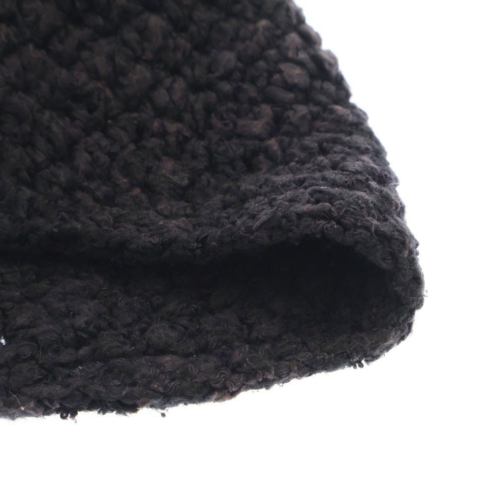 CHROME HEARTS(クロムハーツ) OLD CRS PATCH COTTON BEANIE オールド クロスパッチ コットン シングルビーニー ブラック