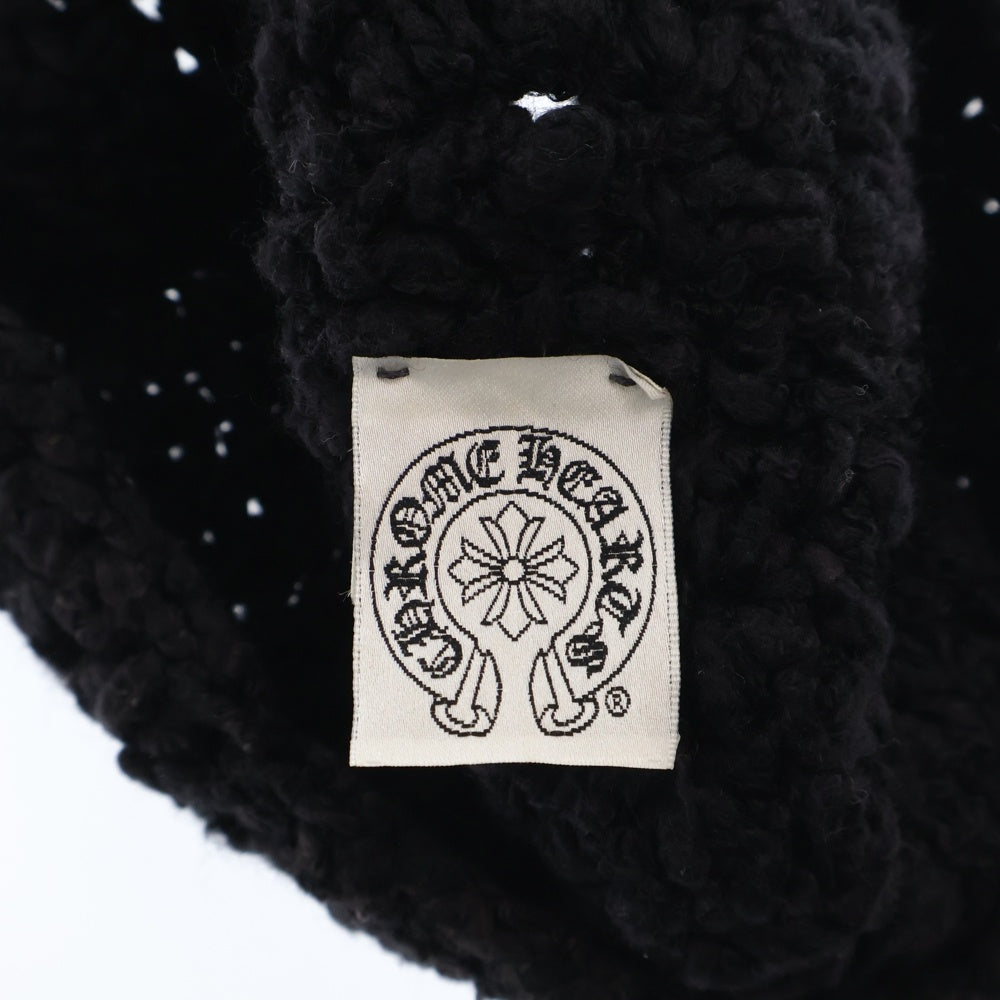 CHROME HEARTS(クロムハーツ) OLD CRS PATCH COTTON BEANIE オールド クロスパッチ コットン シングルビーニー ブラック