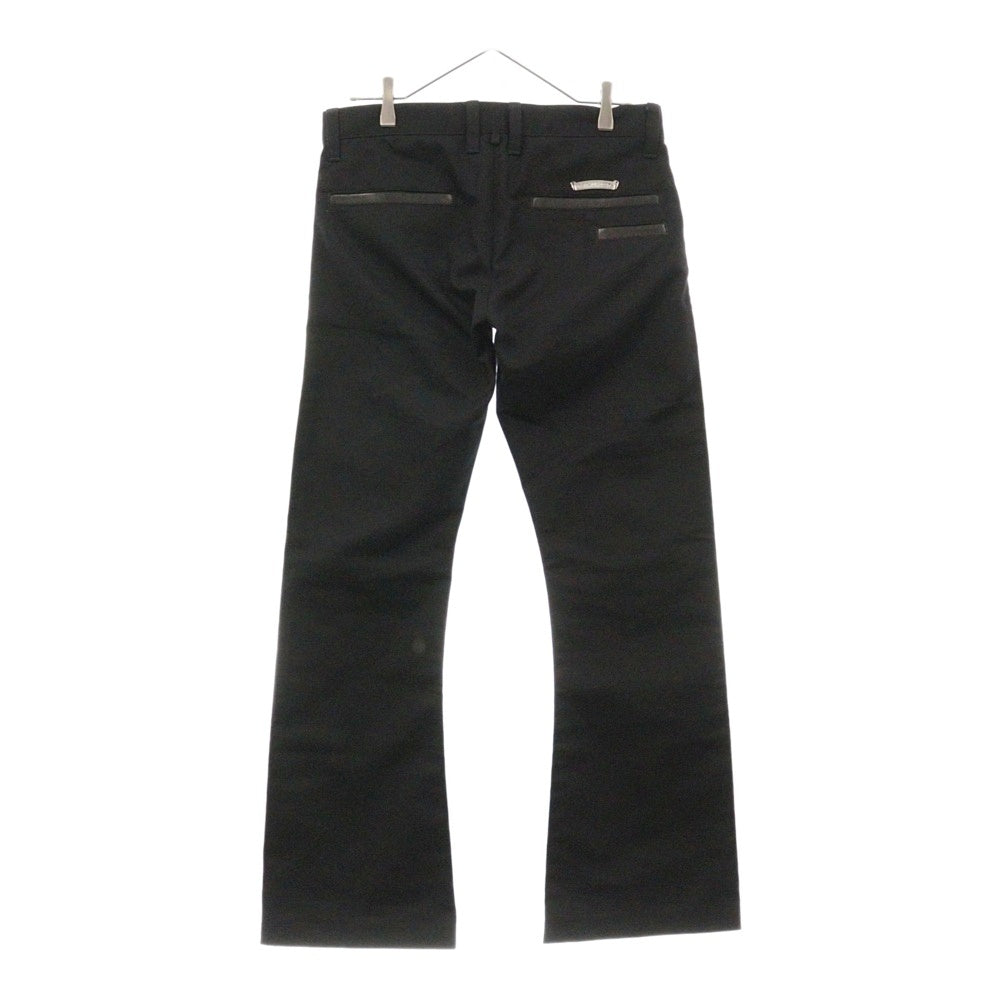CHROME HEARTS(クロムハーツ) CHINOS レザー切替チノロングパンツ JVPタグ