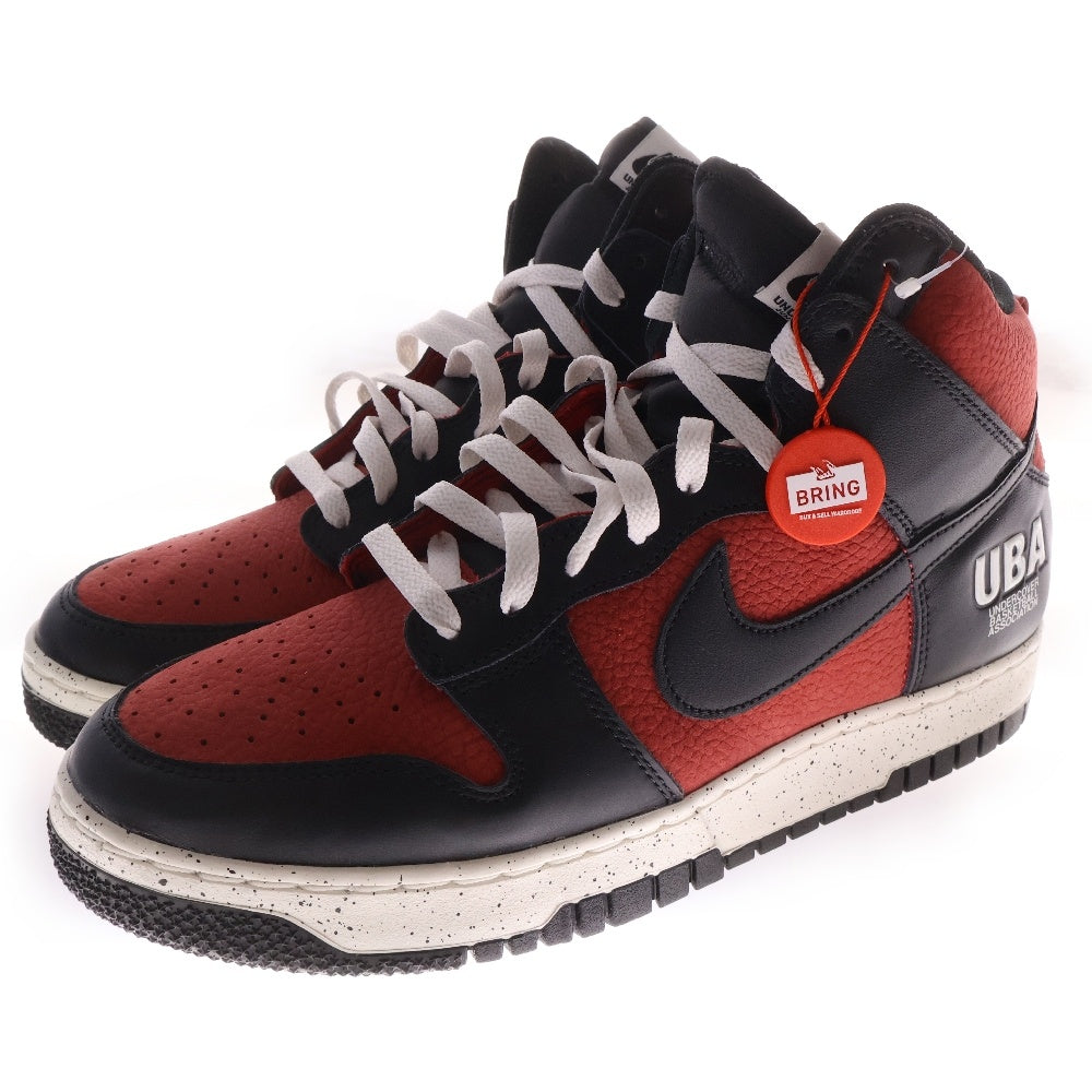 NIKE(ナイキ) ×UNDERCOVER DUNK HIGH UBA DD9401-600 アンダーカバー ダンク ハイカットスニーカー ブラック/レッド US9.5/27.5cm