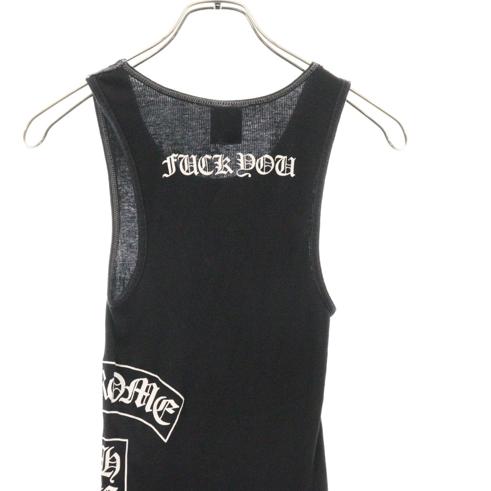 CHROME HEARTS(クロムハーツ) オールド サイドロゴ ファックユー タンクトップ ノースリーブ ブラック
