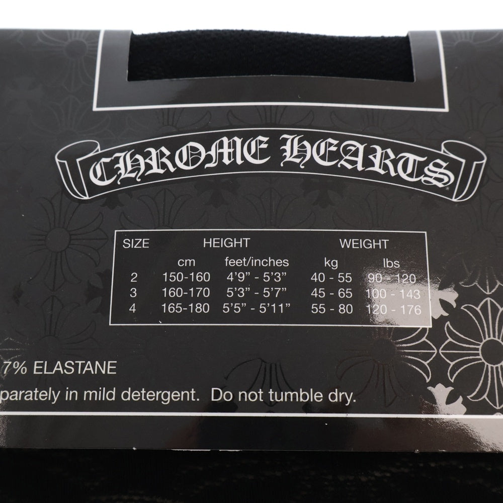 CHROME HEARTS(クロムハーツ) CHクロス総柄 タイツ ストッキング ブラック