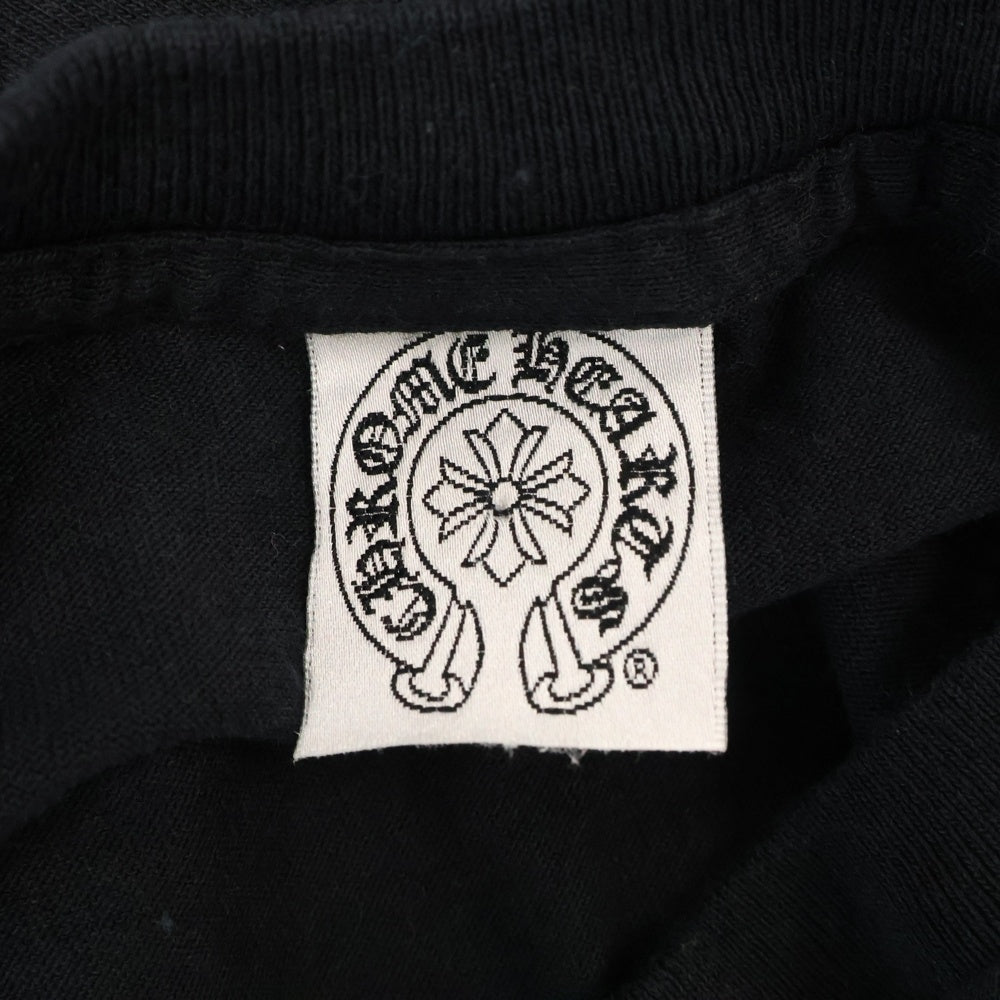 CHROME HEARTS(クロムハーツ) OLD フロントホースシュー刺繍 半袖Tシャツ カットソー ブラック