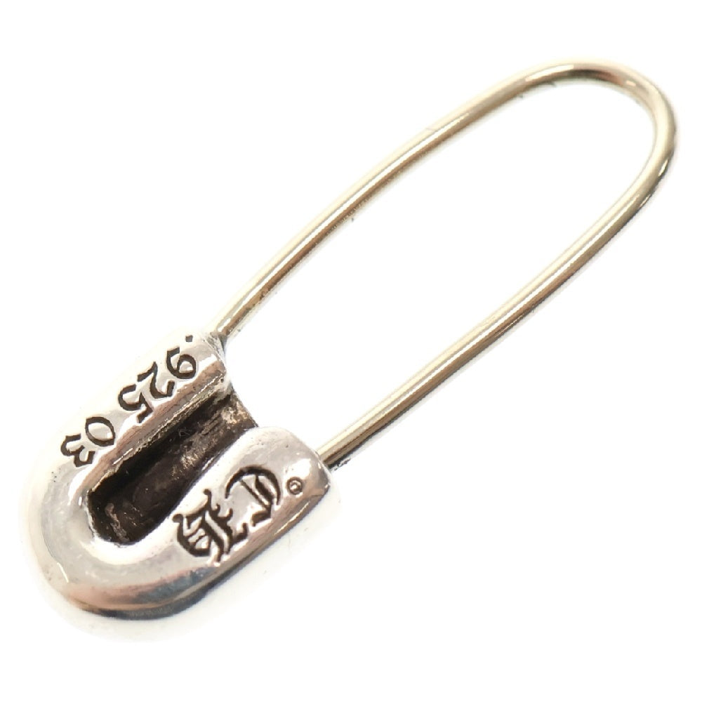 CHROME HEARTS(クロムハーツ) SAFETY PIN CH PLS EMRLD R セーフティーピン 1エメラルド ピアス シルバー