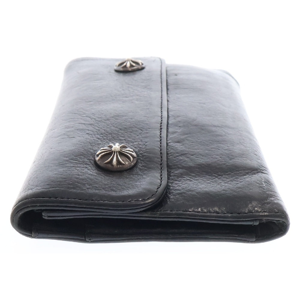 CHROME HEARTS(クロムハーツ) WAVE ウェーブ レザーウォレット 財布 ブラック BCA374