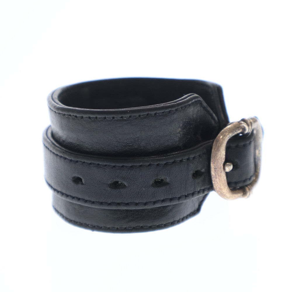 CHROME HEARTS(クロムハーツ) RR TINY BUCKLE ロックンロール レザーブレスレット