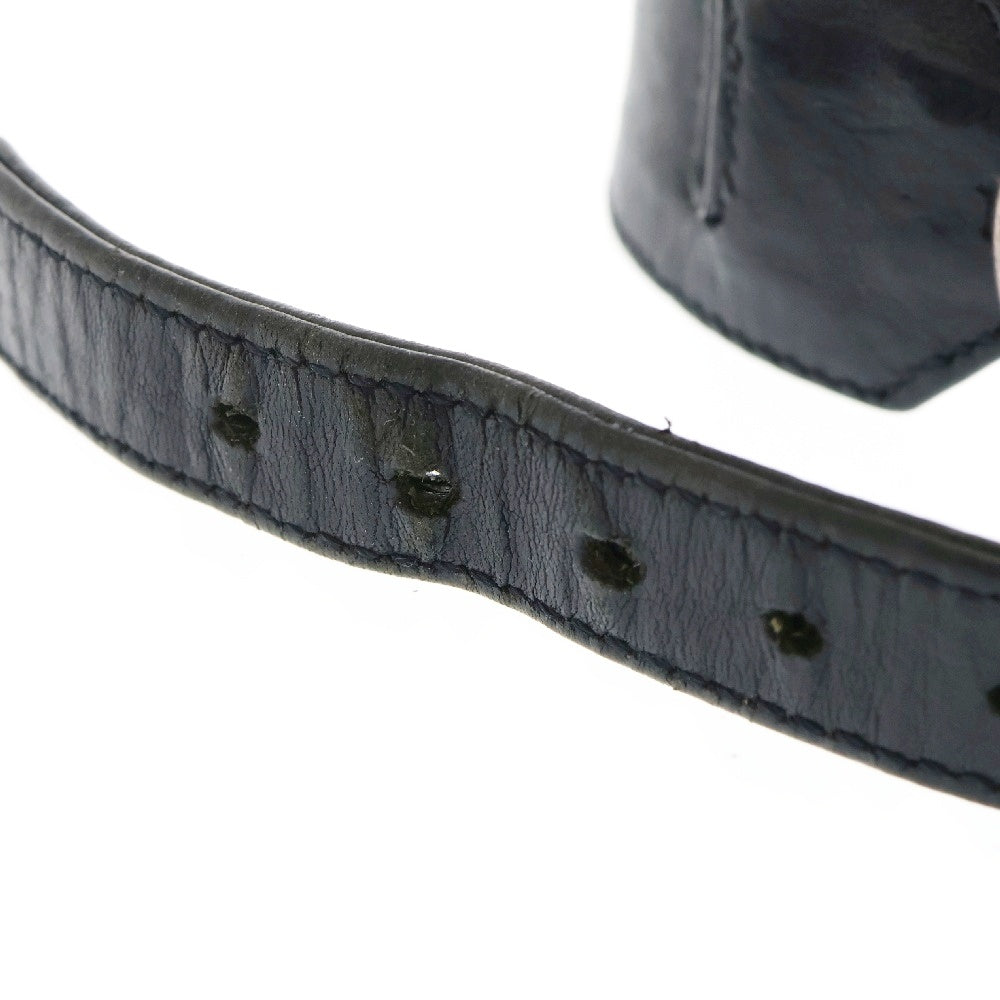 CHROME HEARTS(クロムハーツ) RR TINY BUCKLE ロックンロール レザーブレスレット