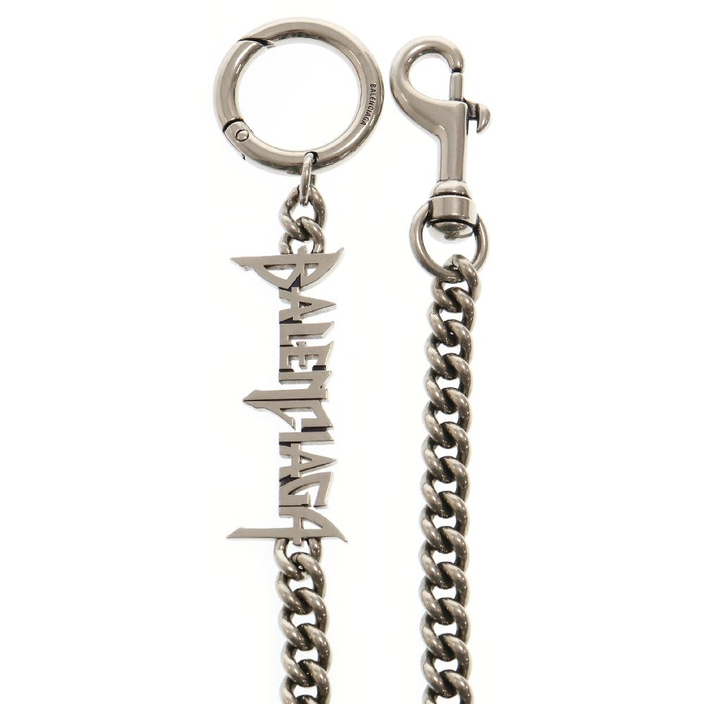 BALENCIAGA(バレンシアガ) タイポロゴウォレットチェーン シルバー