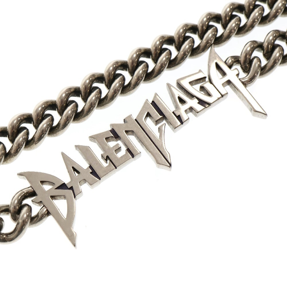 BALENCIAGA(バレンシアガ) タイポロゴウォレットチェーン シルバー