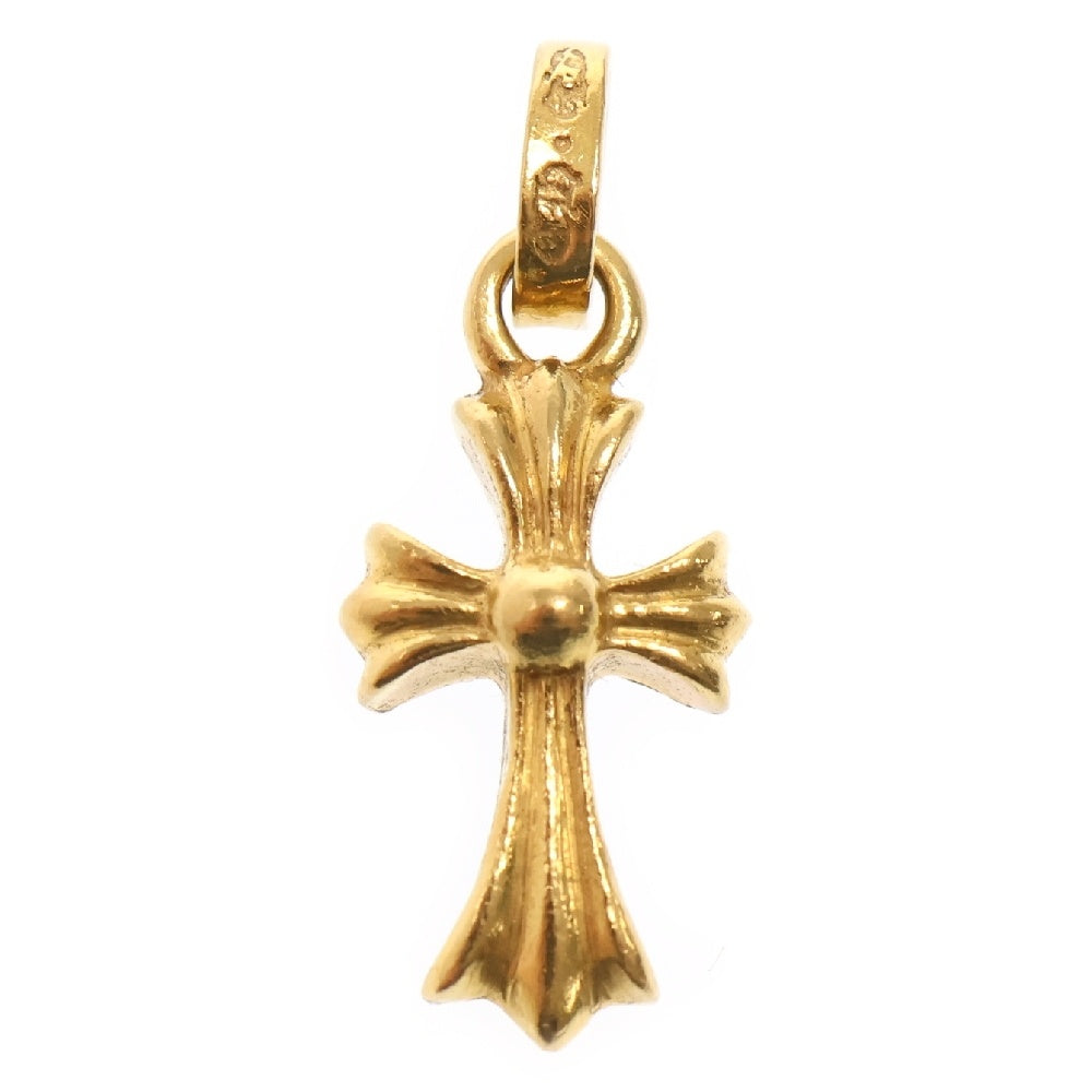 CHROME HEARTS(クロムハーツ) 22K CRS BBYFAT P/DIA ベイビーファットクロス PAVEダイヤ ペンダントトップ ゴールド BCA035