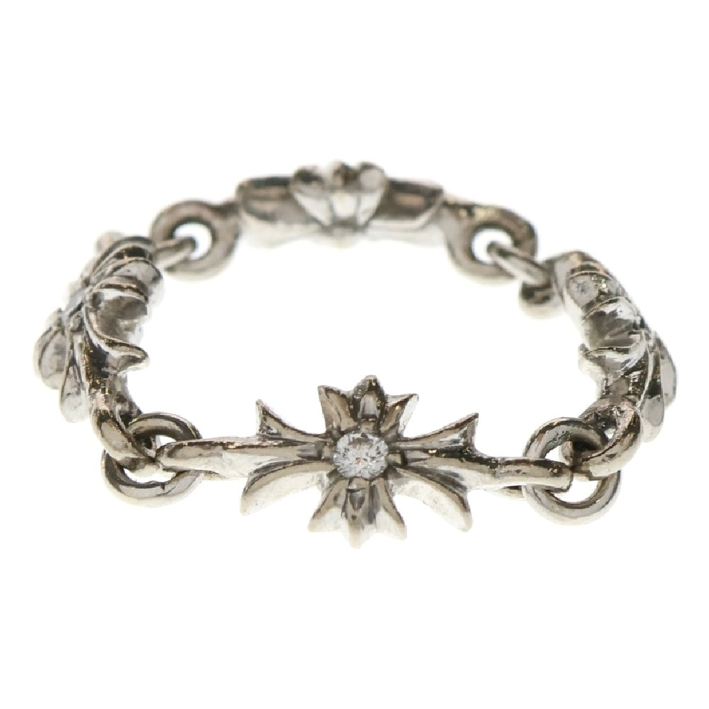 CHROME HEARTS(クロムハーツ) 18K RING TNY E CH PLS DIA タイニーECHプラス ダイヤ ホワイトゴールドリング