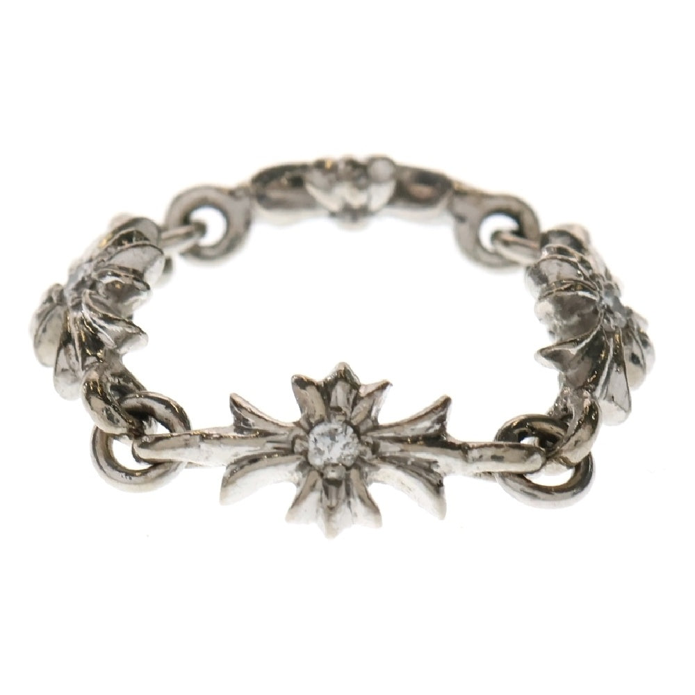 CHROME HEARTS(クロムハーツ) 18K RING TNY E CH PLS DIA タイニーECHプラス ダイヤ ホワイトゴールドリング
