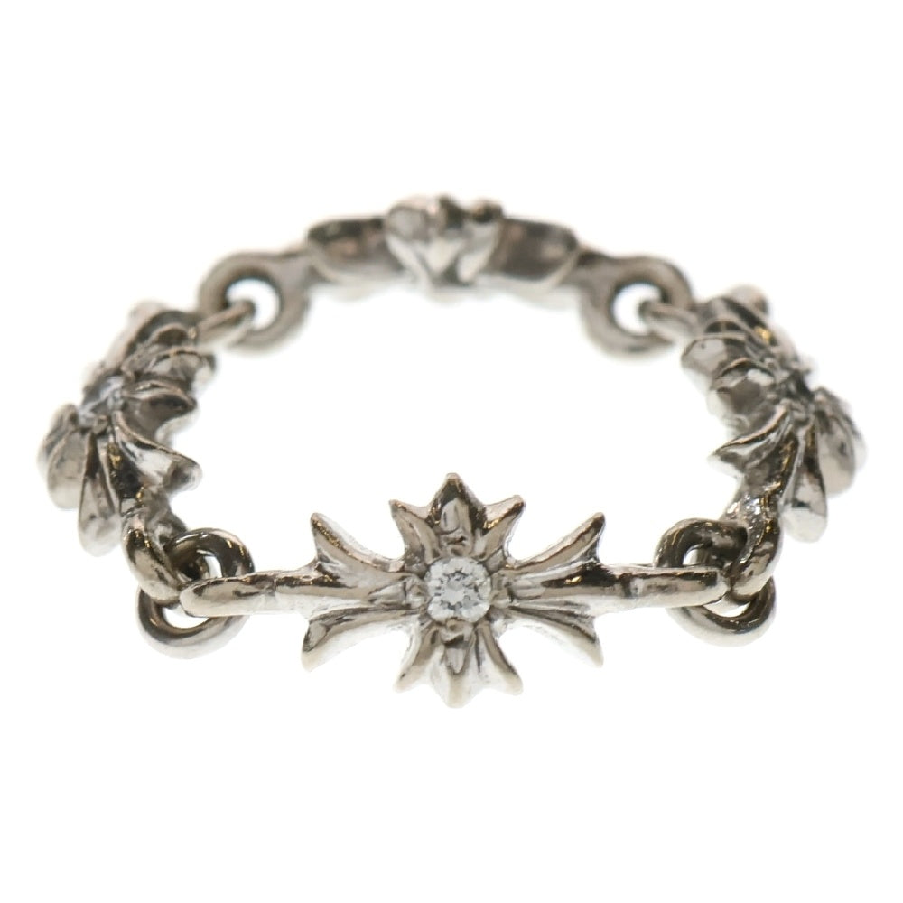 CHROME HEARTS(クロムハーツ) 18K RING TNY E CH PLS DIA タイニーECHプラス ダイヤ ホワイトゴールドリング
