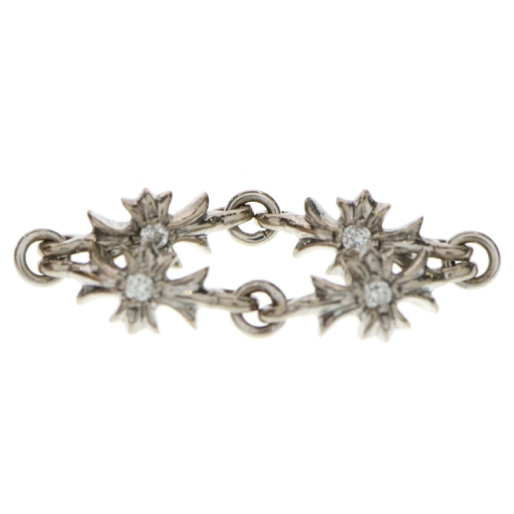 CHROME HEARTS(クロムハーツ) 18K RING TNY E CH PLS DIA タイニーECHプラス ダイヤ ホワイトゴールドリング