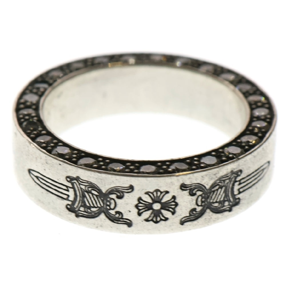 CHROME HEARTS(クロムハーツ) 6mm SPACER DAGGER 6mmスペーサーリング アフターPAVEダイヤ シルバー