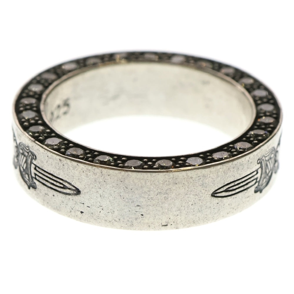 CHROME HEARTS(クロムハーツ) 6mm SPACER DAGGER 6mmスペーサーリング アフターPAVEダイヤ シルバー