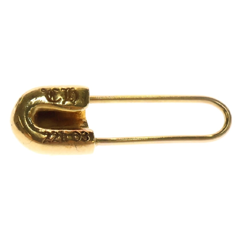 CHROME HEARTS(クロムハーツ) 22K ER SAFETY PIN CH PLS L セーフティーピン ゴールドピアス