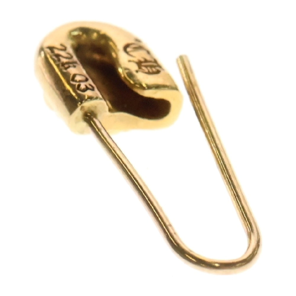 CHROME HEARTS(クロムハーツ) 22K ER SAFETY PIN CH PLS L セーフティーピン ゴールドピアス