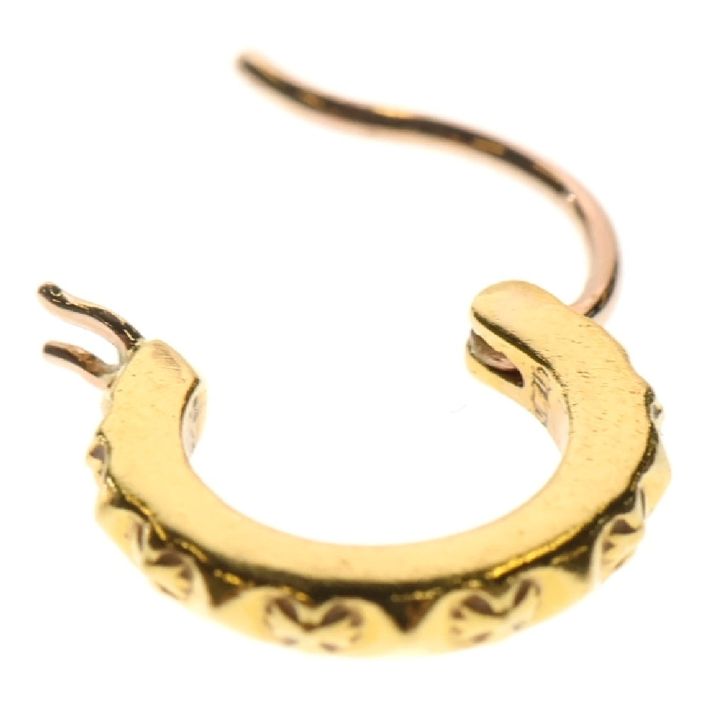 CHROME HEARTS(クロムハーツ) 22K HOOP TFP TINY ゴールドピアス