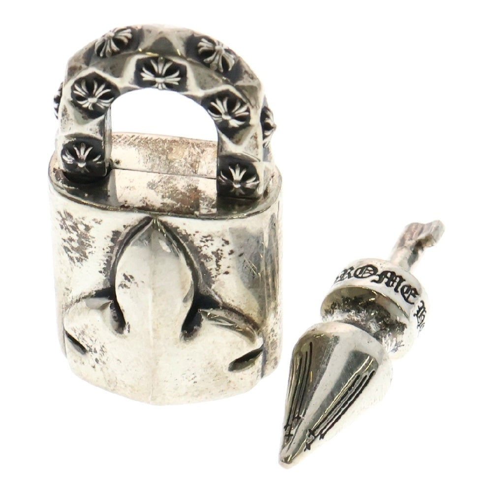 CHROME HEARTS(クロムハーツ) PADLOCK FLERKNEE パドロックフレアニーネックレストップ シルバー