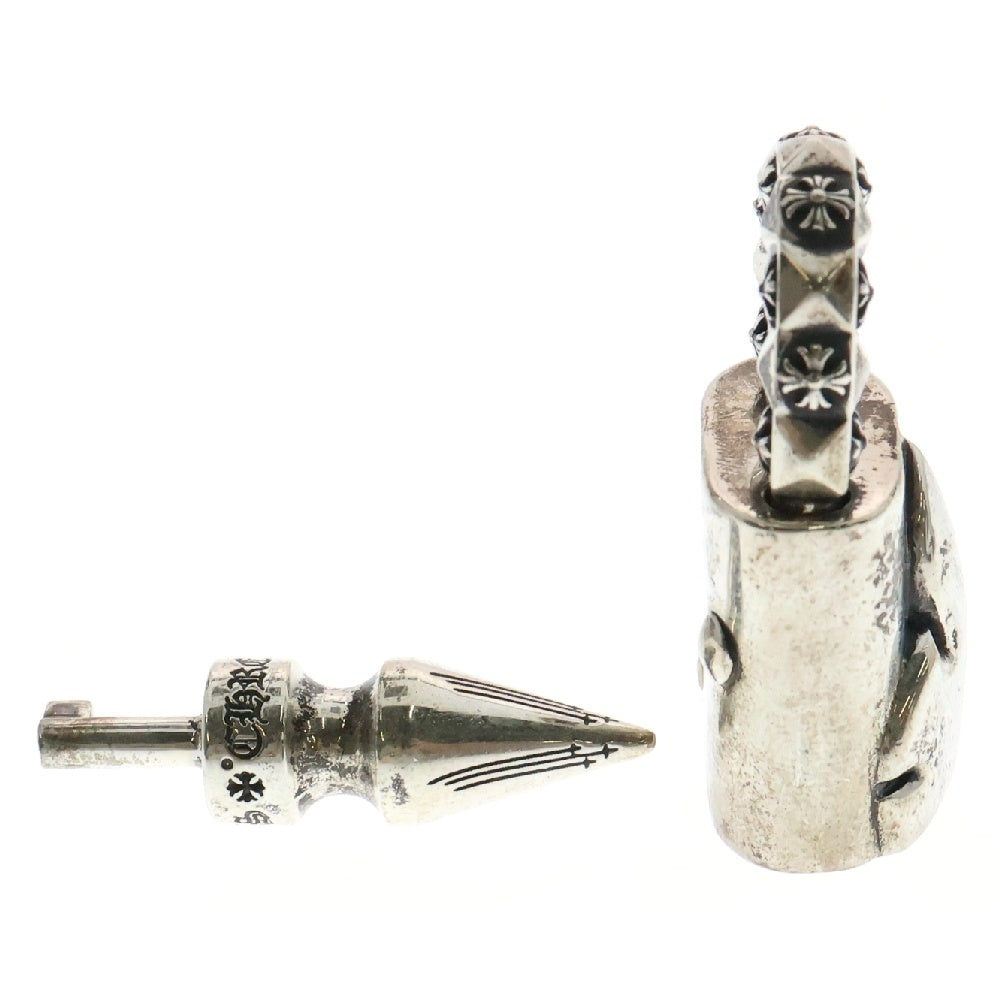 CHROME HEARTS(クロムハーツ) PADLOCK FLERKNEE パドロックフレアニーネックレストップ シルバー