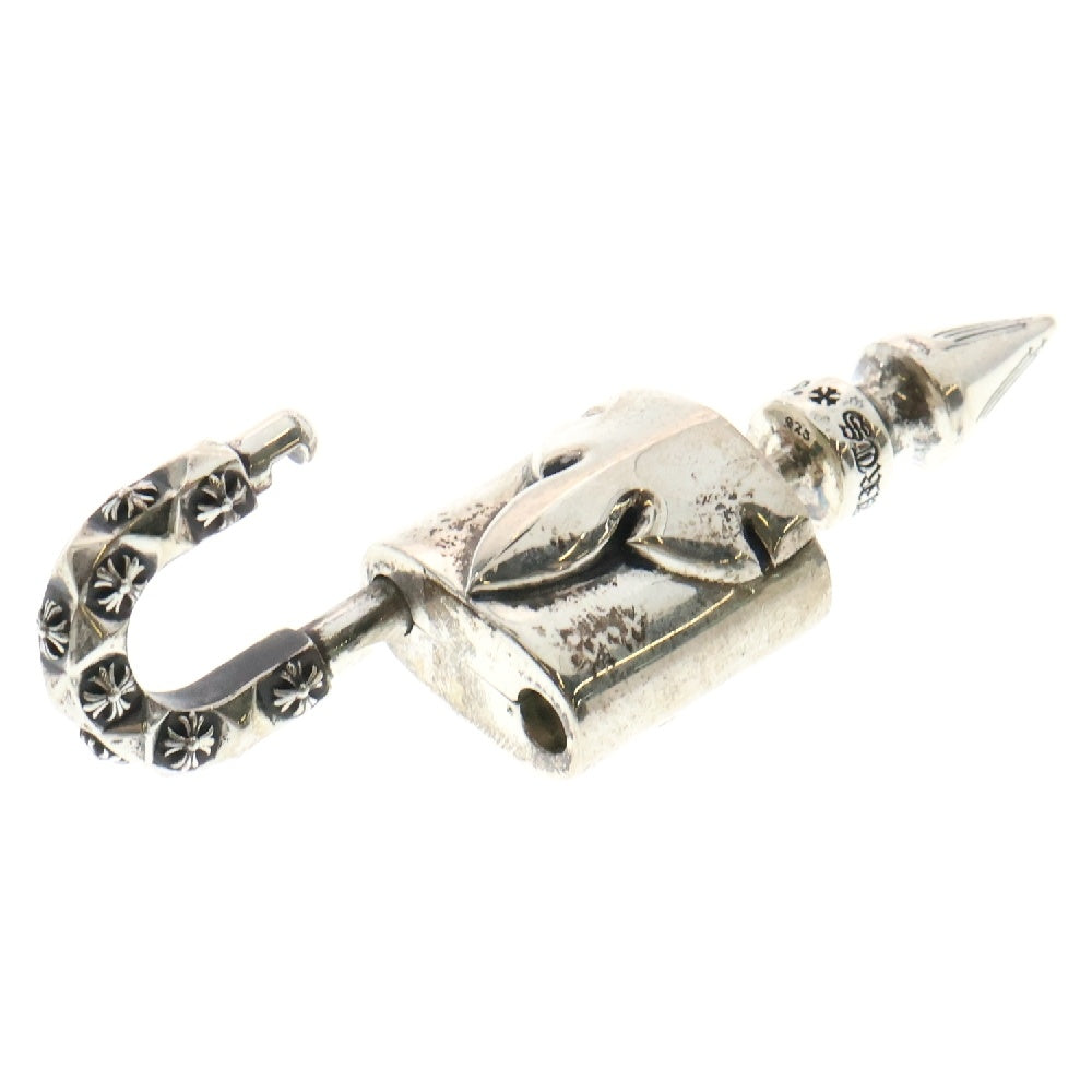 CHROME HEARTS(クロムハーツ) PADLOCK FLERKNEE パドロックフレアニーネックレストップ シルバー