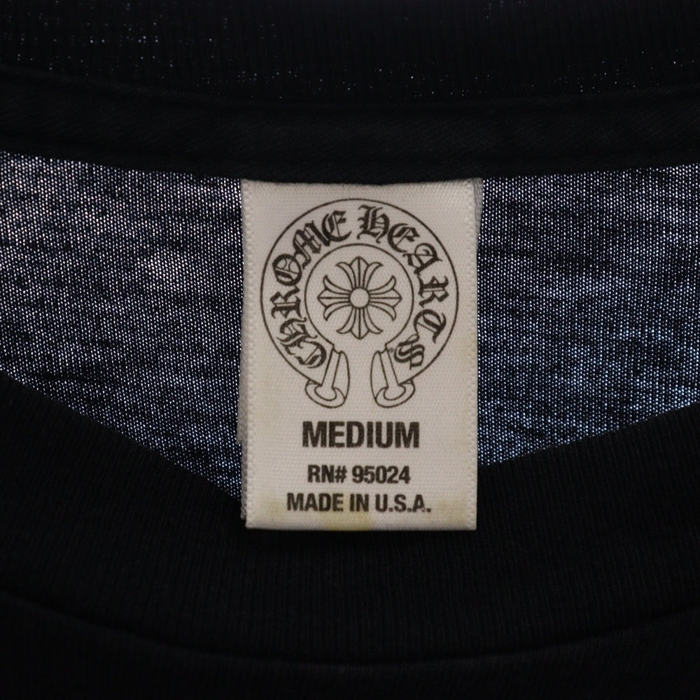 CHROME HEARTS(クロムハーツ) バック フォティプリント 長袖カットソー ブラック