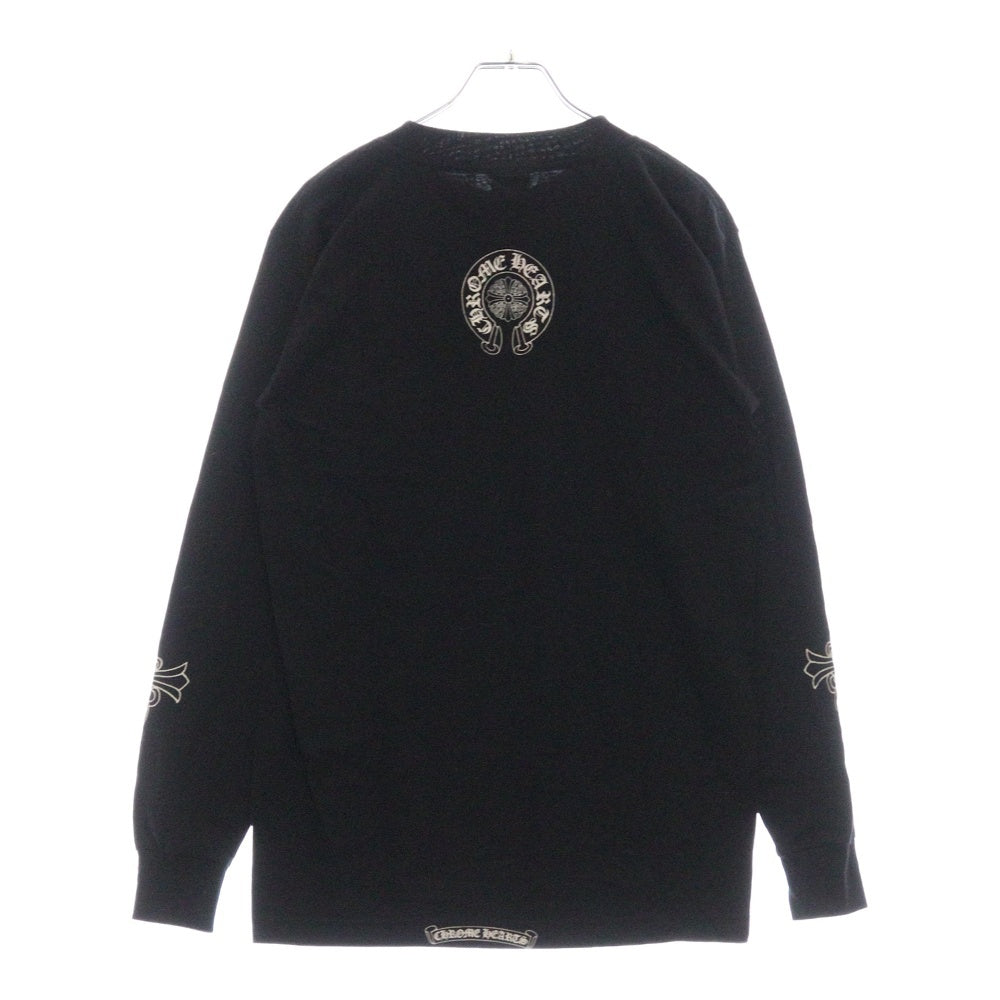 CHROME HEARTS(クロムハーツ) OLD Dagger logo L/S Tee オールドモデル ダガーロゴプリント長袖Tシャツ ブラック